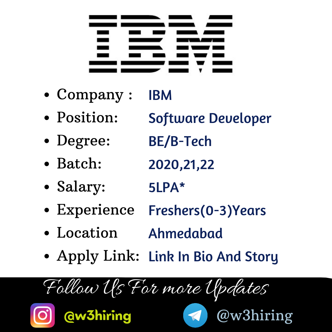 IBM Off-campus Drive 2023 || Software Developer|| Freshers || BE/B-Tech ...