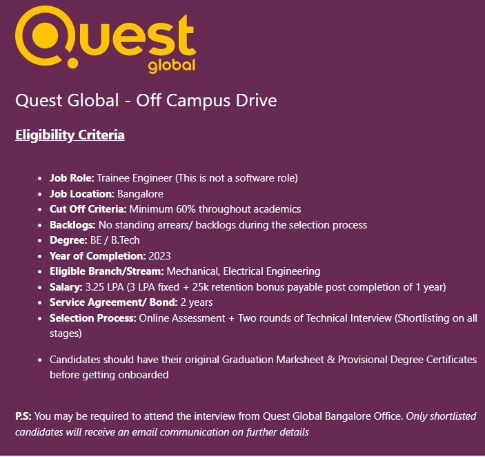 quest global is hiring 2023