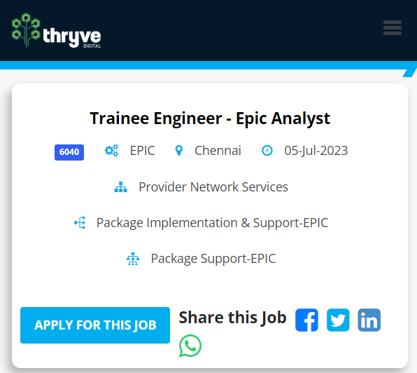 Thryve digital mass hiring 2023