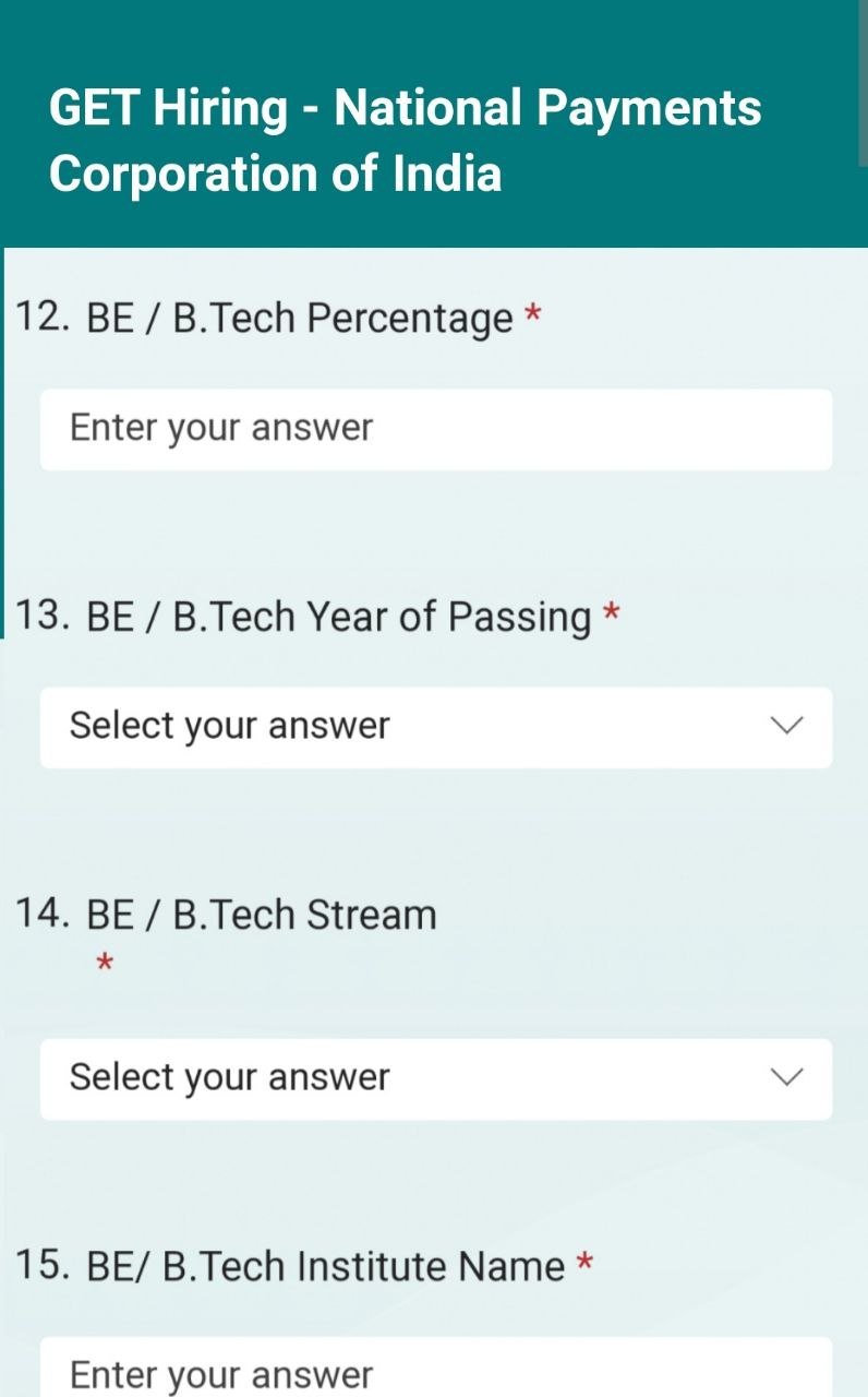 NPCI Mass Hiring 2023