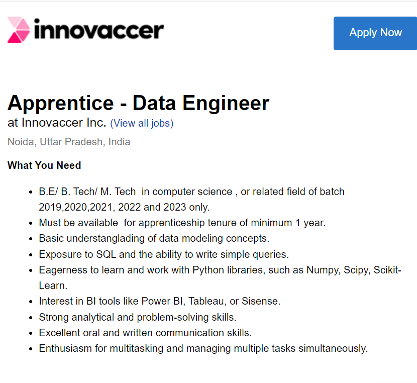 Innovaccer Mass Hiring 2023