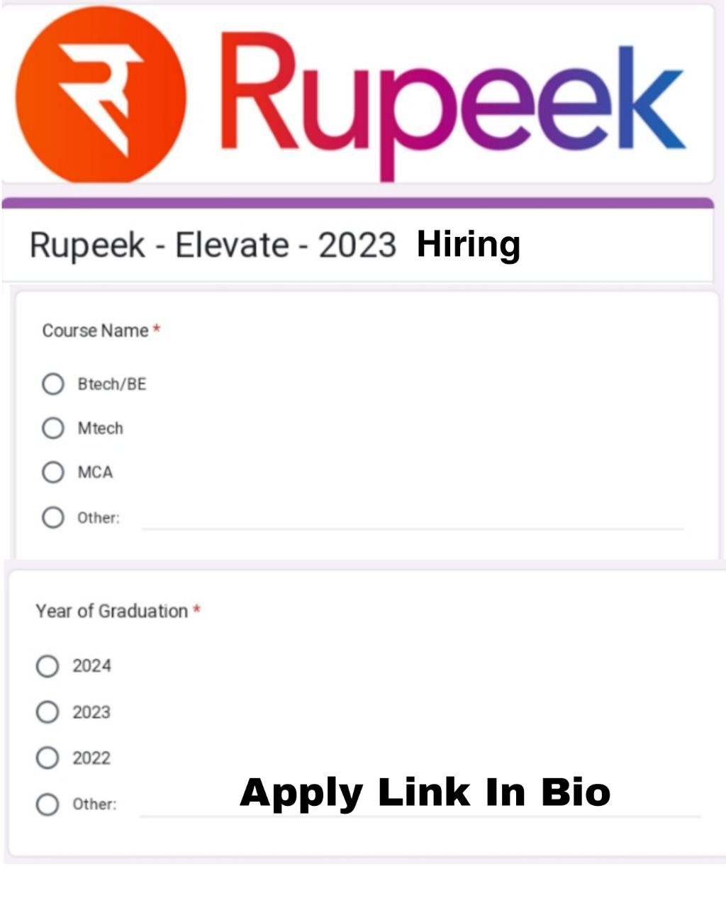 Rupeek Mass Hiring 2023
