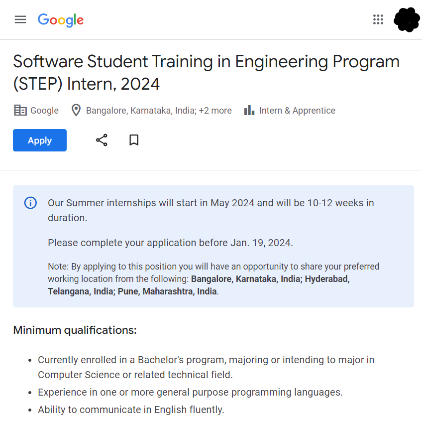 Google mass hiring 2024
