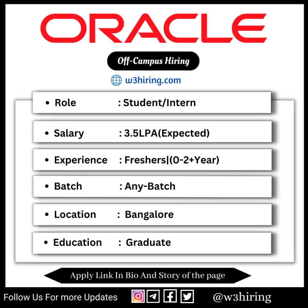 Oracle Off Campus Drive 2024 Hiring Student Intern Any Graduate   W3hiring 2023 12 30T123910.286 1024x1024 