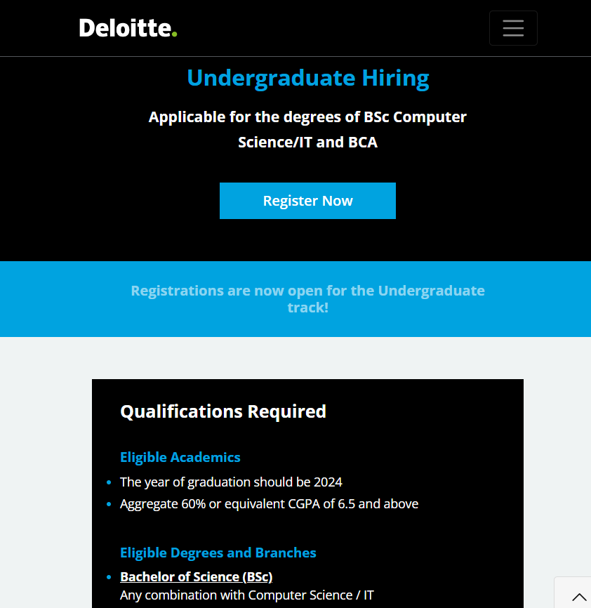 Deloitte Mass Hiring 2024