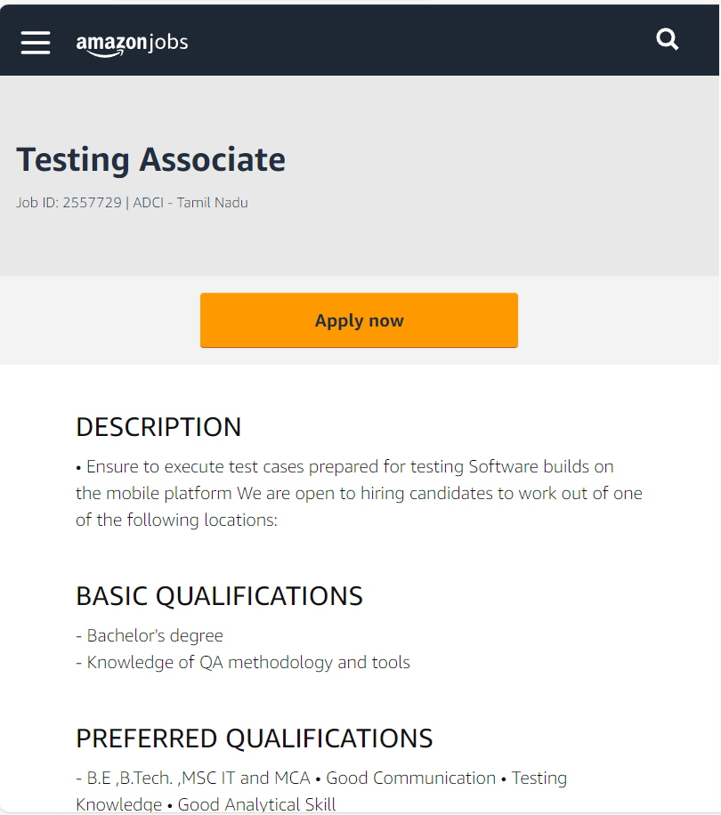 Amazon Bulk Hiring 2024