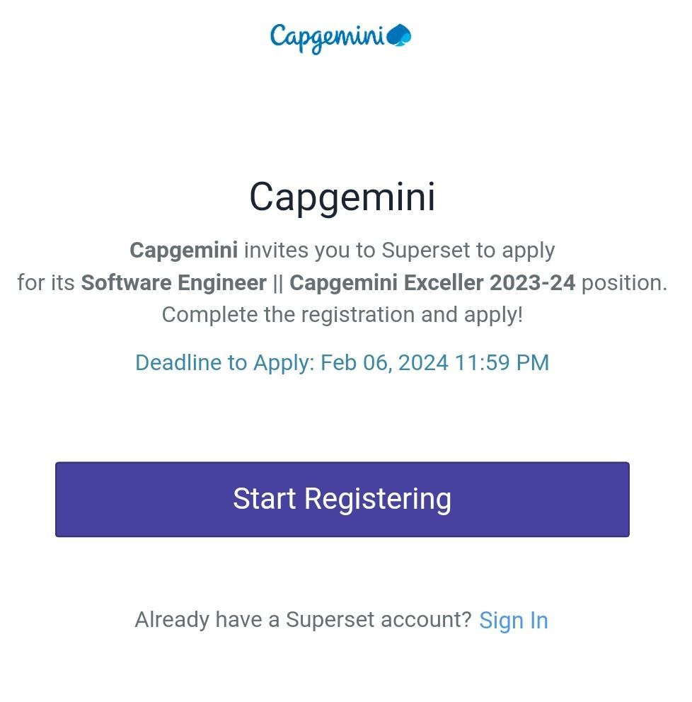 Capgemini Bulk Hiring 2024