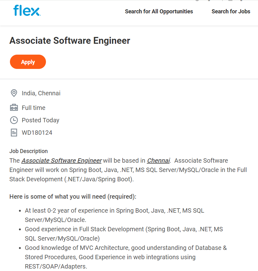Associate Software Engineer