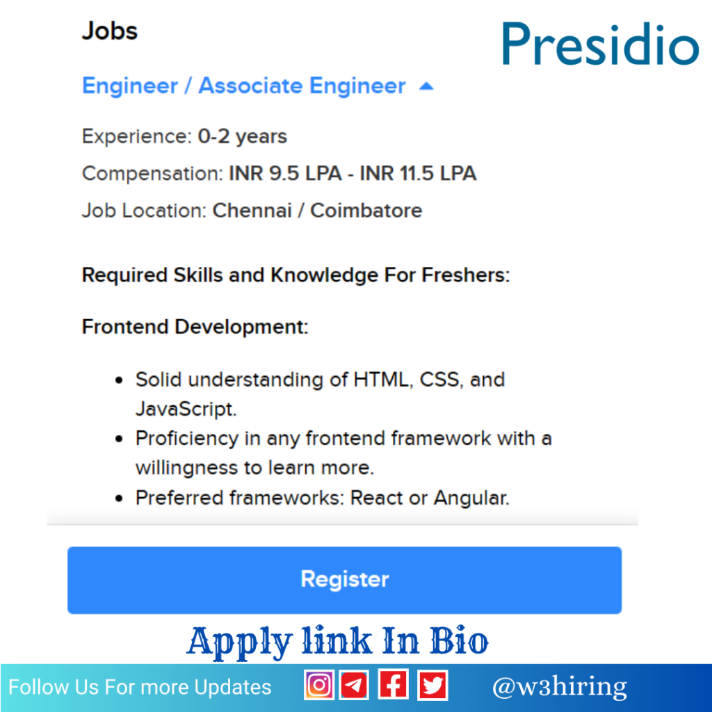 Presidio Jobs 2024 Hiring Associate Engineer Bachelor's Degree Apply