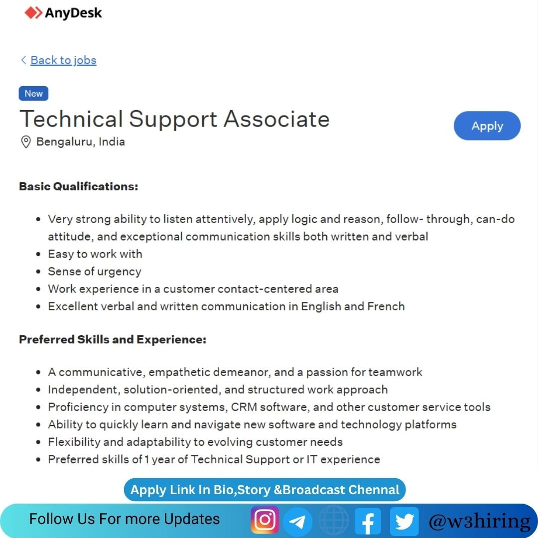 AutoDesk Off-Campus Drive 2024 Hiring Technical Support Associate