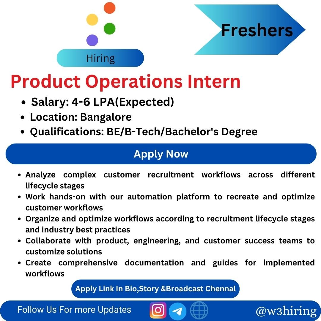 Sense Recruitment 2024 Hiring Product Operations Intern
