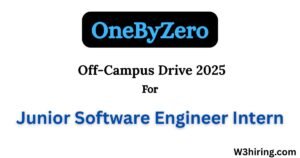 Onebyzero Recruitment 2025